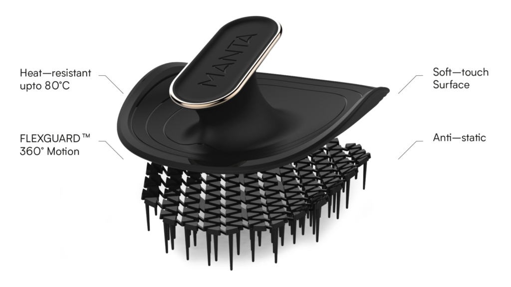 The Manta Hairbrush The HairPhysio